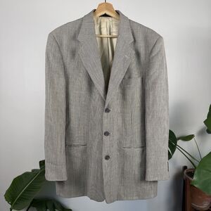 Vintage 80s 90s Fioravanti Couture Textured Woven Blazer Mens Italian Sport Coat